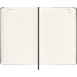 Kalenteri 18M Daily Hard Cover Large Black ryhmässä Paperit ja Lehtiöt / Kalenterit / 18 kk kalenterit @ Pen Store (135596)