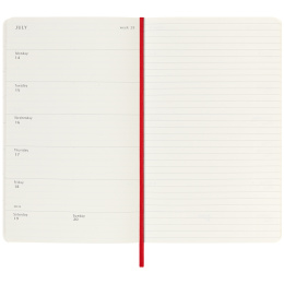 Kalenteri 18M WeekNote Soft Cover Large Red ryhmässä Paperit ja Lehtiöt / Kalenterit / 18 kk kalenterit @ Pen Store (135600)
