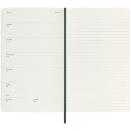 Kalenteri 18M WeekNote Soft Cover Large Myrtle Green ryhmässä Paperit ja Lehtiöt / Kalenterit / 18 kk kalenterit @ Pen Store (135603)