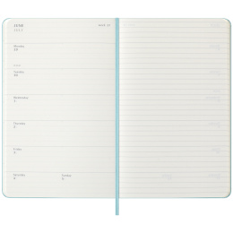 Kalenteri 18M WeekNote Hard Cover Large Aquamarine ryhmässä Paperit ja Lehtiöt / Kalenterit / 18 kk kalenterit @ Pen Store (135604)