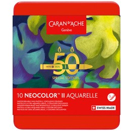 Neocolor II Aquarelle 50 Years Lush 10-sarja ryhmässä Taiteilijatarvikkeet / Taiteilijavärit / Pastellivärit / Vahapastellit @ Pen Store (135628)