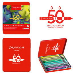 Neocolor II Aquarelle 50 Years Lush 10-sarja ryhmässä Taiteilijatarvikkeet / Taiteilijavärit / Pastellivärit / Vahapastellit @ Pen Store (135628)