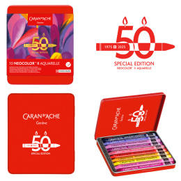 Neocolor II Aquarelle 50 Years Pop 10-sarja ryhmässä Taiteilijatarvikkeet / Taiteilijavärit / Pastellivärit / Vahapastellit @ Pen Store (135630)