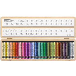 Neocolor II Aquarelle 50 years Wooden Box 50-sarja ryhmässä Taiteilijatarvikkeet / Taiteilijavärit / Pastellivärit / Vahapastellit @ Pen Store (135633)