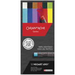 Neoart 6901 vaha- ja öljypastellit 12-setti ryhmässä Taiteilijatarvikkeet / Liidut ja lyijyt / Pastelliliidut @ Pen Store (135634)
