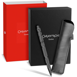Ecridor Black Lines Set Kuulakärkikynä ja Nahkakotelo ryhmässä Kynät / Fine Writing / Kuulakärkikynät @ Pen Store (135641)