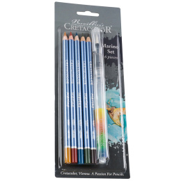 Marino vesiväripakkaus 6 osaa ryhmässä Kynät / Taiteilijakynät / Akvarellikynät @ Pen Store (135645)