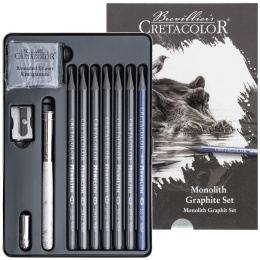Monolith grafiittisetti 11-osainen ryhmässä Taiteilijatarvikkeet / Liidut ja lyijyt / Grafiitti ja lyijyt @ Pen Store (135648)
