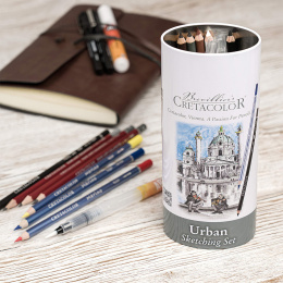 Cretacolor Urban Sketching Setti 22 osaa ryhmässä Kynät / Taiteilijakynät / Luonnostelukynät @ Pen Store (135649)