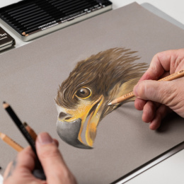 Eagle Piirustussetti 12 osaa ryhmässä Kynät / Taiteilijakynät / Pastellikynät @ Pen Store (135655)