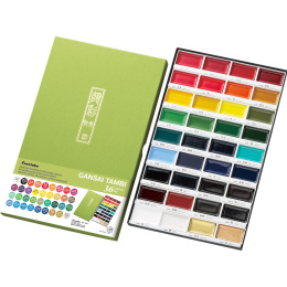 Gansai Tambi Akvarelli 36-setti ryhmässä Taiteilijatarvikkeet / Taiteilijavärit / Akvarellivärit / Vesiväri napissa @ Pen Store (135661)