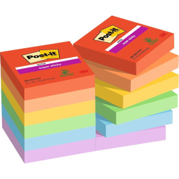 Post-it Super Sticky 47,6x47,6 Värisekoitus Playful 12-pakkaus ryhmässä Paperit ja Lehtiöt / Kirjoitus ja muistiinpanot / Post-it ja muistilaput @ Pen Store (135719)