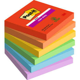 Post-it Super Sticky 76x76 Värisekoitus Playful 6-pakkaus ryhmässä Paperit ja Lehtiöt / Kirjoitus ja muistiinpanot / Post-it ja muistilaput @ Pen Store (135724)