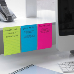 Post-It Super Sticky 102x152 Keltainen viivoitettu ryhmässä Paperit ja Lehtiöt / Kirjoitus ja muistiinpanot / Post-it ja muistilaput @ Pen Store (135727)