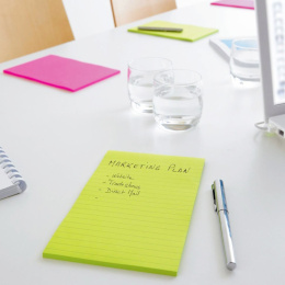 Post-It Super Sticky 102x152 Keltainen viivoitettu ryhmässä Paperit ja Lehtiöt / Kirjoitus ja muistiinpanot / Post-it ja muistilaput @ Pen Store (135727)