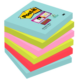 Post-it Super Sticky 76x76 Värisekoitus Cosmic 6-pakkaus ryhmässä Paperit ja Lehtiöt / Kirjoitus ja muistiinpanot / Post-it ja muistilaput @ Pen Store (135733)