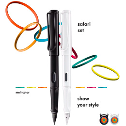 Safari All White Set Medium ryhmässä Kynät / Fine Writing / Täytekynät @ Pen Store (135752)