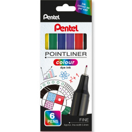 Pointliner Colour 6-setti ryhmässä Kynät / Taiteilijakynät / Tussit @ Pen Store (135772)