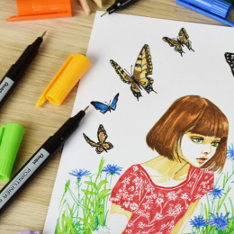 Pointliner Colour 6-setti ryhmässä Kynät / Taiteilijakynät / Tussit @ Pen Store (135772)