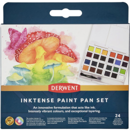Inktense Akvarelliväri 24 puolikuppia ryhmässä Taiteilijatarvikkeet / Taiteilijavärit / Akvarellivärit / Vesiväri napissa @ Pen Store (135795)