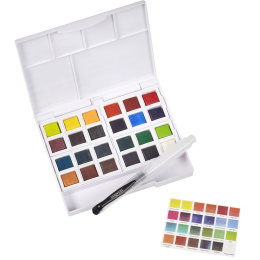 Inktense Akvarelliväri 24 puolikuppia ryhmässä Taiteilijatarvikkeet / Taiteilijavärit / Akvarellivärit / Vesiväri napissa @ Pen Store (135795)
