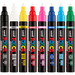Posca Brush PC-5BR 8-setti ryhmässä Kynät / Taiteilijakynät / Maalitussit @ Pen Store (135920)