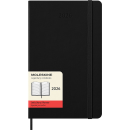 Kalenteri 12M Daily 2026 Hardcover Large Black ryhmässä Paperit ja Lehtiöt / Kalenterit / 12 kk kalenterit @ Pen Store (136081)