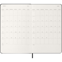 Kalenteri 12M Daily 2026 Hardcover Large Black ryhmässä Paperit ja Lehtiöt / Kalenterit / 12 kk kalenterit @ Pen Store (136081)