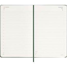 Kalenteri 12M Daily 2026 Hardcover Large Myrtle Green ryhmässä Paperit ja Lehtiöt / Kalenterit / 12 kk kalenterit @ Pen Store (136083)