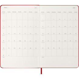 Kalenteri 12M Daily 2026 Hardcover Large Red ryhmässä Paperit ja Lehtiöt / Kalenterit / 12 kk kalenterit @ Pen Store (136084)