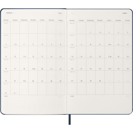 Kalenteri 12M Daily 2026 Hardcover Large Sapphire Blue ryhmässä Paperit ja Lehtiöt / Kalenterit / 12 kk kalenterit @ Pen Store (136086)