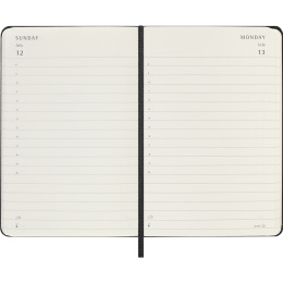 Kalenteri 12M Daily 2026 Hardcover Pocket Black ryhmässä Paperit ja Lehtiöt / Kalenterit / 12 kk kalenterit @ Pen Store (136090)