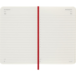 Kalenteri 12M Daily 2026 Softcover Pocket Red ryhmässä Paperit ja Lehtiöt / Kalenterit / 12 kk kalenterit @ Pen Store (136094)