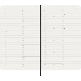 Kalenteri 12M Monthly 2026 Softcover Large Black ryhmässä Paperit ja Lehtiöt / Kalenterit / 12 kk kalenterit @ Pen Store (136097)