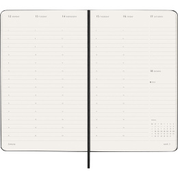 Kalender 12M Weekly Vertical PRO 2026 Hardcover Large Black ryhmässä Paperit ja Lehtiöt / Kalenterit / 12 kk kalenterit @ Pen Store (136100)