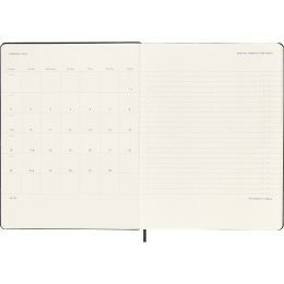 Kalenteri 12M Weekly Vertical PRO 2026 Hardcover XL Black ryhmässä Paperit ja Lehtiöt / Kalenterit / 12 kk kalenterit @ Pen Store (136101)