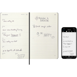 Kalenteri 12M M+ Digital Planner Weekly Note 2026 Large Black ryhmässä Paperit ja Lehtiöt / Kalenterit / 12 kk kalenterit @ Pen Store (136103)