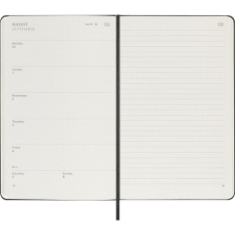 Kalenteri 12M M+ Digital Planner Weekly Note 2026 Large Black ryhmässä Paperit ja Lehtiöt / Kalenterit / 12 kk kalenterit @ Pen Store (136103)