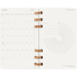 Kalenteri 12M Spiral Planner 2026 Large Black ryhmässä Paperit ja Lehtiöt / Kalenterit / 12 kk kalenterit @ Pen Store (136104)