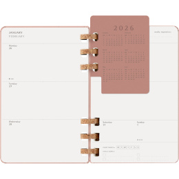 Kalenteri 12M Spiral Planner 2026 Large Almond ryhmässä Paperit ja Lehtiöt / Kalenterit / 12 kk kalenterit @ Pen Store (136105)