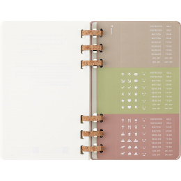 Kalenteri 12M Spiral Planner 2026 Large Almond ryhmässä Paperit ja Lehtiöt / Kalenterit / 12 kk kalenterit @ Pen Store (136105)