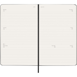 Kalenteri 12M Weekly Horizontal 2026 Hardcover Large Black ryhmässä Paperit ja Lehtiöt / Kalenterit / 12 kk kalenterit @ Pen Store (136106)