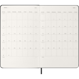 Kalenteri 12M Weekly Horizontal 2026 Hardcover Large Black ryhmässä Paperit ja Lehtiöt / Kalenterit / 12 kk kalenterit @ Pen Store (136106)