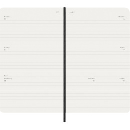Kalenteri 12M Weekly Horizontal 2026 Softcover Large Black ryhmässä Paperit ja Lehtiöt / Kalenterit / 12 kk kalenterit @ Pen Store (136107)