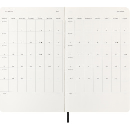 Kalenteri 12M Weekly Horizontal 2026 Softcover Large Black ryhmässä Paperit ja Lehtiöt / Kalenterit / 12 kk kalenterit @ Pen Store (136107)