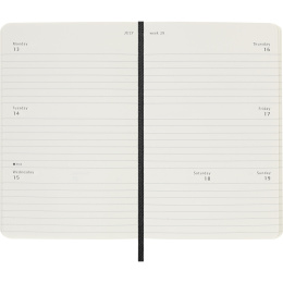 Kalenteri 12M Weekly Horizontal 2026 Softcover Pocket Black ryhmässä Paperit ja Lehtiöt / Kalenterit / 12 kk kalenterit @ Pen Store (136109)