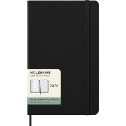 Kalenteri 12M Weekly Notebook 2026 Hardcover Large Black ryhmässä Paperit ja Lehtiöt / Kalenterit / 12 kk kalenterit @ Pen Store (136110)