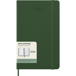 Kalenteri 12M Weekly Notebook 2026 Hardcover Large Myrtle Green ryhmässä Paperit ja Lehtiöt / Kalenterit / 12 kk kalenterit @ Pen Store (136112)