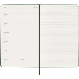 Kalenteri 12M Weekly Notebook 2026 Hardcover Large Myrtle Green ryhmässä Paperit ja Lehtiöt / Kalenterit / 12 kk kalenterit @ Pen Store (136112)