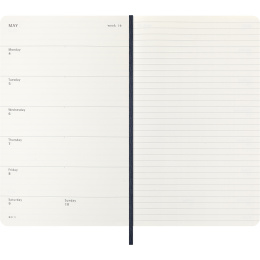 Kalenteri 12M Weekly Notebook 2026 Softcover Large Sapphire Blue ryhmässä Paperit ja Lehtiöt / Kalenterit / 12 kk kalenterit @ Pen Store (136114)